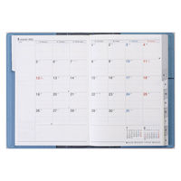 高橋書店 【2024年4月版】シャルム4 B6 バーチカル 月曜始まり スモーキーブルー 634 1冊（直送品）