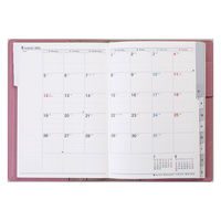 高橋書店 【2024年4月版】シャルム9 B6 バーチカル 月曜始まり グレーローズピンク 639 1冊（直送品）