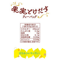 日東紅茶 果実とけだすティーバッグ はちみつレモンティー 1セット（12バッグ：4バッグ入×3袋）