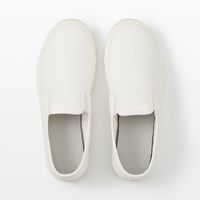 無印良品 婦人 撥水スリッポンスニーカー 24.5cm オフ白 良品計画
