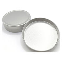 エビ寿2 缶やさん TINCAN ブリキ平丸缶SS(梨地) 73ф×23h(mm) 156831 1個（直送品）