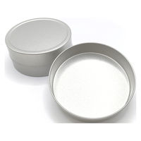 エビ寿2 缶やさん TINCAN ブリキ平丸缶S(梨地) 73ф×34h(mm) 156824 1個（直送品）