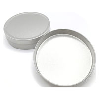 エビ寿2 缶やさん TINCAN ブリキ平丸缶M(梨地) 89ф×26h(mm) 156817 1個（直送品）