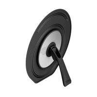 サーモス 折りたたみスタンド式フタ ブラック KLC-002 BK 1セット（3個）