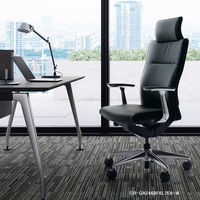 【組立設置込】コクヨ プント ヘッドレスト アルミ肘 ランバー無 布張 Pキャスタ ブラック CR-GA2449F6KAE6-V 1脚（直送品）