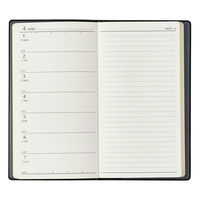 日本能率協会マネジメントセンター 【2024年4月版】NOLTY エクセル8 スリム 片側1週間+ノート 黒 2024-9033 1冊（直送品）