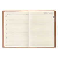 日本能率協会マネジメントセンター 【2024年4月版】NOLTY エクリ A5-1 片側1週間+ノート キャメル 2024-9672 1冊（直送品）