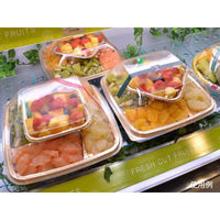 中央化学 オードブル容器 DX デリデコ K27-5 G-BK 275925 1袋(20個)（直送品）