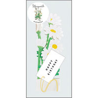 グリーティングライフ バースデーブルーミングカード マーガレット KE-32 1個