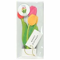 グリーティングライフ バースデーブルーミングカード チューリップ KE-31 1個