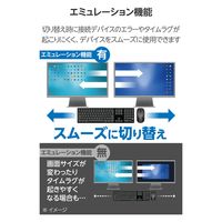 KVMスイッチ パソコン2台 切替器 4K ディスプレイ端子 HDMI KVM-NHUS2 エレコム 1個（直送品）