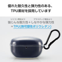 WF-1000XM5 (SONY) ケース ソフト 耐衝撃 装着充電可 クリア TWS-SO231UCCR エレコム 1個