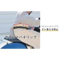 大久保製作所 LCーFS01 スクーター用防寒ひざあて フリーサイズ ブラウン LC-FS01BR 1個（直送品）