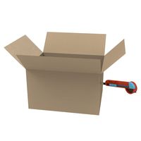 ナカバヤシ メジャーが付いたギザノコ刃カッター レッドブルー MGC-101RB 1本