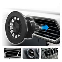 エアージェイ スマホ用マグネット式車載ホルダー ブラック GT-MGS BK 1個