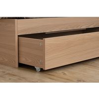 アイリスオーヤマ 収納ベッド ナチュラル セミダブル STBS-SD 1台（直送品）