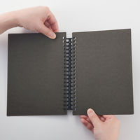 無印良品 リフィルノート 本体 クラフト表紙 A5　20穴 ダークグレー 1セット（1冊×2） 良品計画