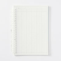 無印良品 リフィルノート リフィル 家計簿 A5　20穴 30枚 1セット（1袋（30枚入）×3） 良品計画