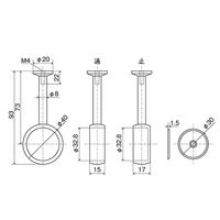 NewHikari(ニューヒカリ) ハングブラケット ブラック 32 通 SH-PBH32T-K 清水 1個（直送品）