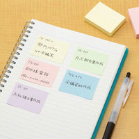 アスクル はたらく ふせん 38×50mm パステル5色アソート 20冊 オリジナル（わけあり品）