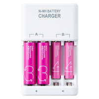 【アスクル限定】充電器 ニッケル水素充電池専用 単3形 単4形 両用 スタンダード充電 FCT345F(FX)ASK FDK 1個 オリジナル（わけあり品）