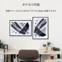 アスカ アルミ枠ポスターパネル ブラック A2 APP-A2BK 1枚