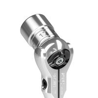 エスコ 3/8”DR/300mm スイベル式ラチェットハンドル EA618PA-12 1本（直送品）