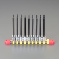 エスコ 1/4”DR/T 6ーT30 [TORX]ロングビットソケット EA618NV-100 1セット（直送品）