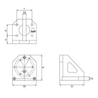 エスコ [EA723JZー1・6・11用] トルクテスター固定具 EA723JZ-22 1個（直送品）