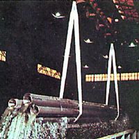 エスコ 43mmx2.5m/1.0ton ベルトスリング(ナイロン・ソフト) EA981RB-2.5A 1本（直送品）