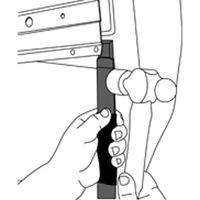 エスコ 32mmx255mm スロットチゼル(曲/側面刃付) EA572GA-51 1セット(2個)（直送品）