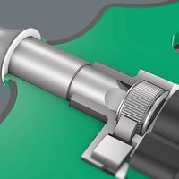 エスコ 1/4”Hex/ 89mm ドライバーハンドル(T型/ラチェット) EA560WB-17 1本（直送品）