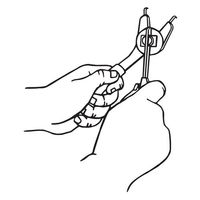 エスコ 内外兼用スナップリングプライヤー EA590HL-6 1個（直送品）