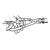 エスコ 内外兼用スナップリングプライヤー EA590HL-11 1セット(2個)（直送品）