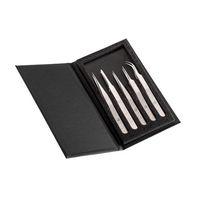 エスコ 5本組 超精密ピンセット(ステンレス製) EA595H-2 1本（直送品）