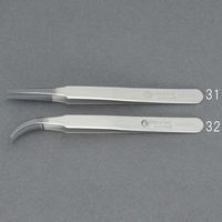 エスコ 1.5 x118mm/2AB 超精密ピンセット(ESD/ステンレス製) EA595HD-32 1本（直送品）