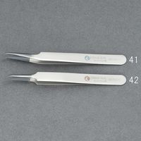 エスコ 0.1x110mm/ 5 超精密ピンセット(ESD/ステンレス製) EA595HD-41 1本（直送品）