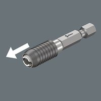 エスコ 1/4”Hex/ 50mm ビットホルダー(ハーフムーン/ハイオス両用) EA611AX-151 1本（直送品）