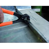 エスコ 30x250mm シートメタルオプニングプライヤー EA627BB-15 1個（直送品）