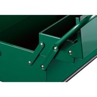 エスコ 430x200x175mm 工具箱(スチール製) EA683ZB-12 1個（直送品）