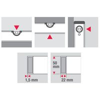 エスコ 400mm アルミ水平器(マグネット付) EA735A-40 1個（直送品）
