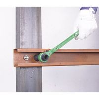 エスコ 21x26mm/355mm 両口ラチェットレンチ(片ロング/シノ付) EA602AV-11 1本（直送品）