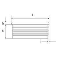 エスコ φ20mm/M 6 丸型ブッシング(20個/黒) EA983FP-252 1セット(6袋)（直送品）