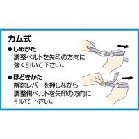 エスコ 35mmx4.0m/533kg 荷締ストラップ EA982CS-23 1セット(3本)（直送品）