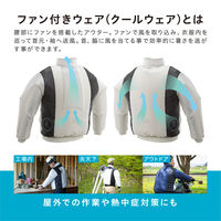 【アウトレット】【ファン付きウェア】アイリスオーヤマ クールウェアPRO 長袖 セット ネイビー L CPNS-L1-A 1セット