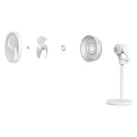 エスケイジャパン 21cmスタンドサーキュレーター(DC) SKJ-SY21SS(WH) 1台（直送品）