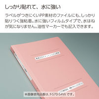 コクヨ タックタイトル(樹脂ラベル) 12×120mm 表紙タイトルサイズ タ-S70-54W 1パック