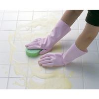 【ビニール手袋】 ショーワグローブ ナイスハンドソフティ中厚手 2双パック M ピンク NHST-MP 1袋（2双入）