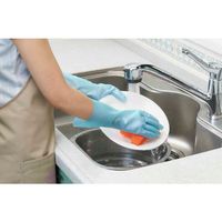 【ビニール手袋】 ショーワグローブ ナイスハンドするっとタッチ M サファイアブルー NHST-MB 1双