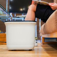 サンコー 足つぼローラーでスパ気分「おうち秘湯 せせらぎ」 S-KFB21W 1台（直送品）